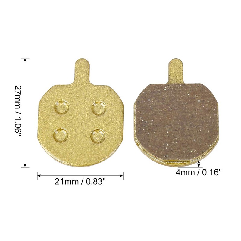 X AUTOHAUX Pair Bike Bicycle Disc Brake Pads Sintered Metal
