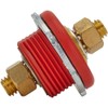Remote Battery Cable Firewall Bulkhead Connectors, Red and Black