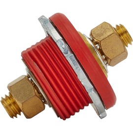 Remote Battery Cable Firewall Bulkhead Connectors, Red and Black