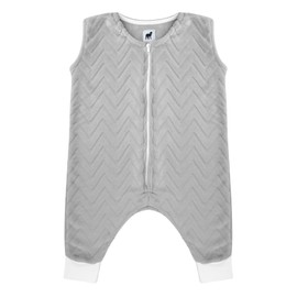 Nap Baby Saquito para Dormir para bebés con Abertura para pies con Cierre Zig Zag Gris Perla 2 a 4 años