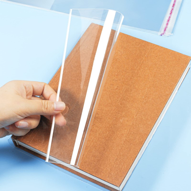 Clear Book Covers 50 PCS for 8 1/2" Tall Books,