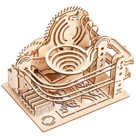 Sarsumir 3D Wooden Puzzle Marble Run Wooden Model Kit Mechanical Model Building Kits for Teens Adults