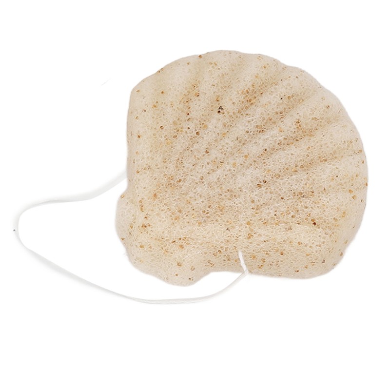 3pcs Walnut Powder Exfoliating Facial Sponge Soft Skin Cleansing Konjac