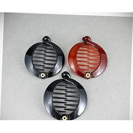 Perfect Hairstyle with Our Hair Accessories - Brown Black Set Of 3 Small Round Banana Hair Clips Comb Plastic 2.5" Tall Fashionable Hair Accessory Hair Jewelry Accessories for Lady Women