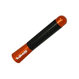 ORANGE with BLACK Real CARBON FIBER CNC Machined Billet Aluminum Short 3" inch Antenna for Honda S2000