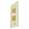 Construct Pro Single-Gang 2-Port Keystone Wall Plate (Ivory)