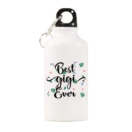 Elvoes Sports Water Bottles Best Gigi Water Bottle BPA Free Stainless Steel Bottle with Cap Wild Mouth Gigi Gifts Great for Sport Home Travel Outdoors (400ml/17oz)