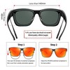 URUMQI Polarised Sunglasses Men Women UV400 Protection Oversized Square Sunglasses