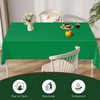 Xnluothsk Green 5 Pack 54 x 108 Inch Plastic Tablecloth