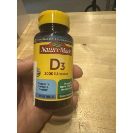 Nature Made Extra Strength Vitamin D3 2000 IU Softgels 90 Softgels. 11/27