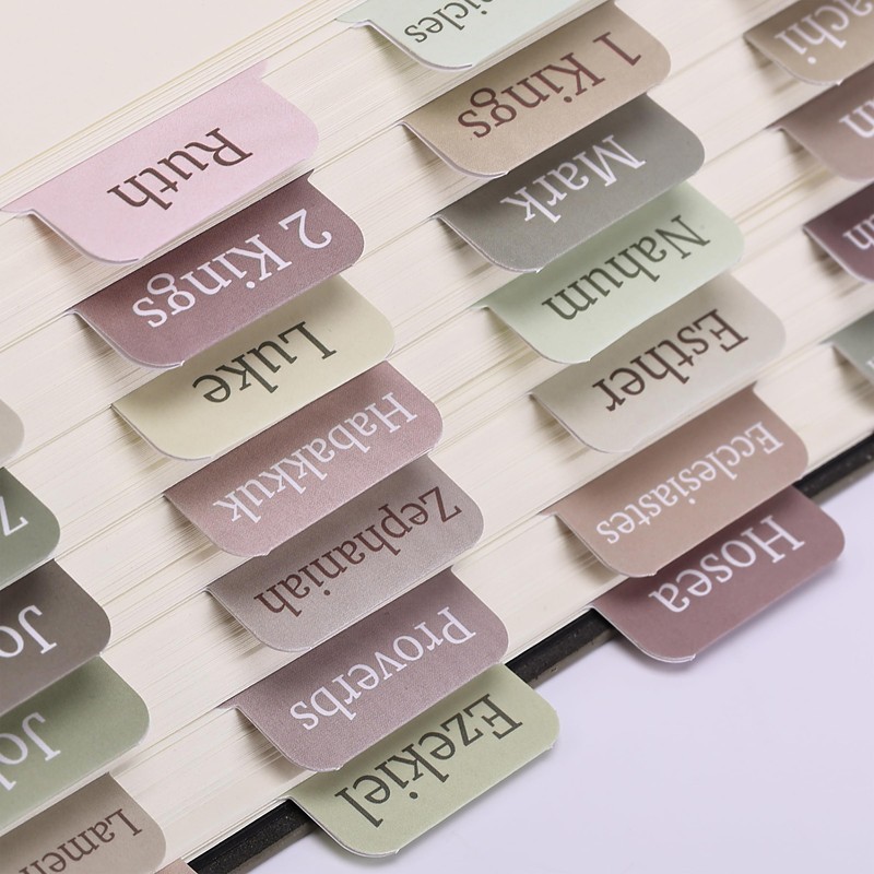 Mr. Pen- Bible Tabs, 75 Tabs, Laminated Bible Tabs for