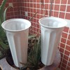 2 Pieces Grave Vase with Ground Spike and Base, Plastic