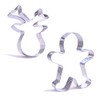 Giant Christmas Cookie Cutter Set - 2 Pieces – Large