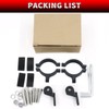 PLUSBEAM 2PCS Motorcycle Headlight Bracket, Heavy-Duty Motorbike Tube Clamp Turn