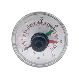 0-60PSI Boxed Pressure Gauge ECX2712B1 with Dial Replacement for Select Hayward Filters ec65, ec65a, ec75 and ec75a