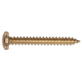 The Hillman Group 3427 6 By 1/2-Inch Brass Plated Flat Head Phillips Metal Screw, 50-Pack