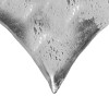 Homeroots 18" Silver Abstract Cowhide Throw Pillow