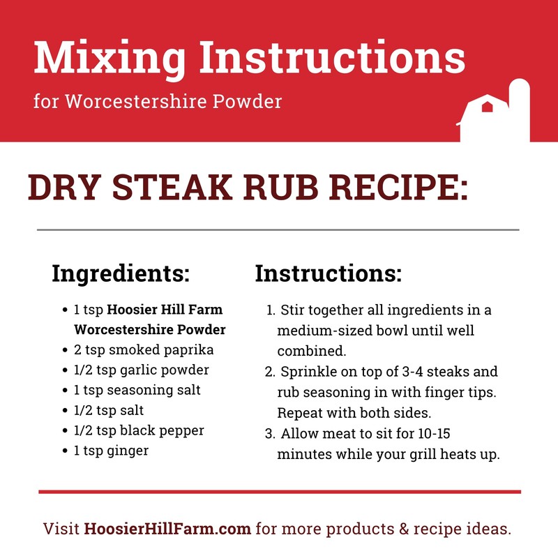 Hoosier Hill Farm Worcestershire Sauce Powder, 1.5LB (Pack of 1)