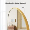 OGCAU Full Length Wall Mirror, 16"x48" Oval Gold Mirror with