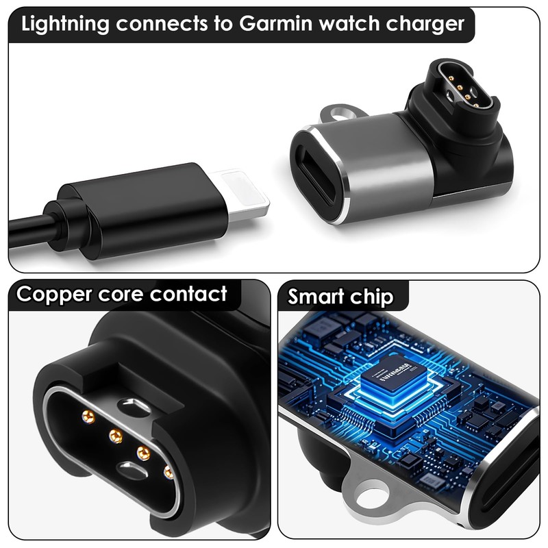 Charging Cable Compatible with Garmin (Armin Charging Adapter Lightning)