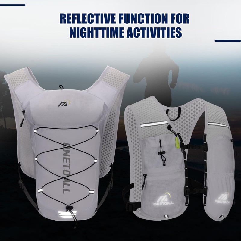 ONETOALL Running Vest for Women & Men, Lightweight 150g Hydration