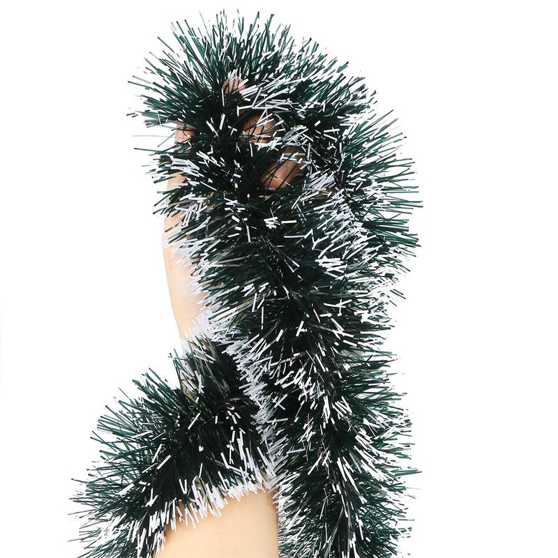CCINEE Artificial Christmas Garland with Snow for Mantle Stairs Fireplace