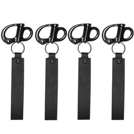 COIHAF SCBA Mask Quick Release Clips with Carabiner, Quick Release, Firefighter Accessories (4Pcs-Black)