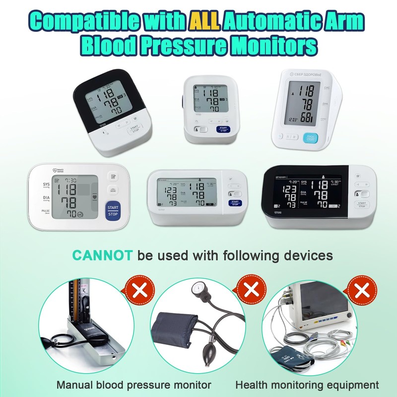 Huiguli XL Blood Pressure Cuff for Big Arms, 22-52 CM