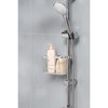 Tatay 6604900 Rectangular Shower Shelf with Hooks - Prevents Drilling