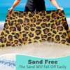 XSMEI Leopard Print Beach Towel Oversized 36" x 72", Thin
