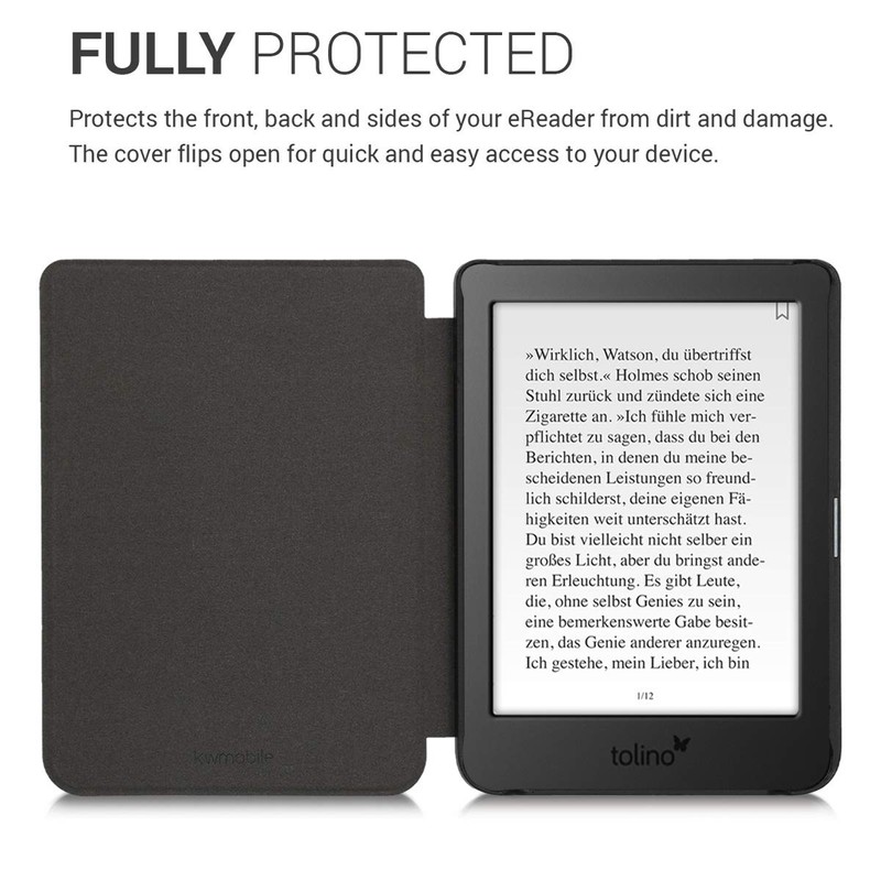 kwmobile Flip Case Compatible with Tolino Page 2 Case -