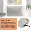 HOXHA 2 Pack Indoor Air Conditioner Cover for Window Units,