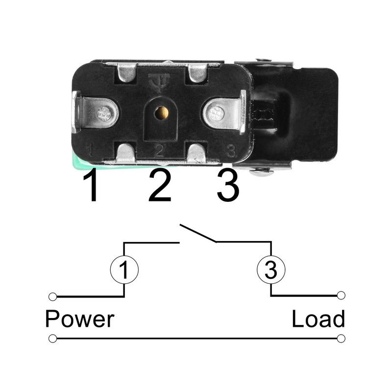 Heschen Metal Toggle Switch Flick Flip, 12V 20A, SPDT, ON/Off