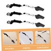 Mipcase 3PCS Plastic Whistles with Lanyard Loud Emergency Referee Whistles