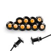 CARLITS Eagle Eye LED Bulbs 10-Pack Ultra thin Bumper DRL