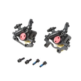 Etermeta ZOOM HB-100 Mountain Bike Disc Brakes Aluminum Alloy Brake Line Pull Hydraulic Front and Rear Set (Black)