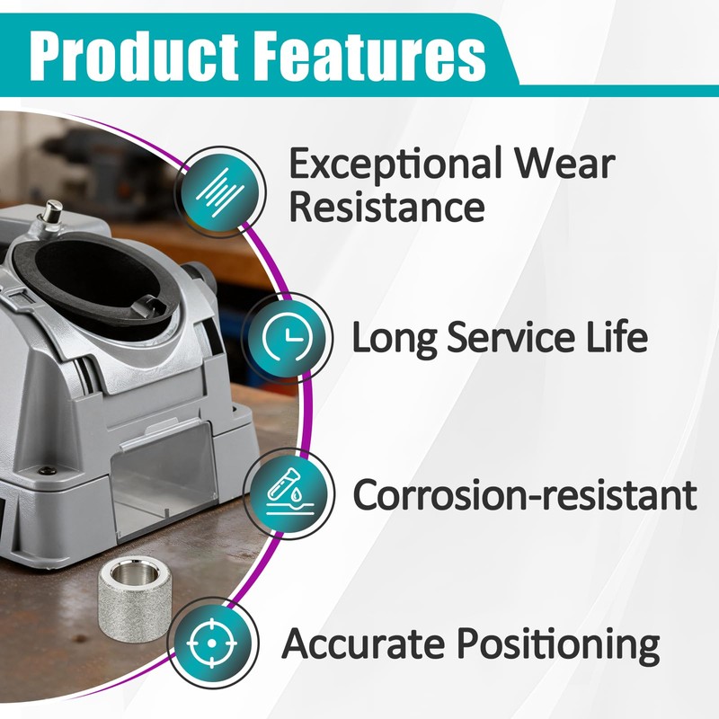 2 Sets 100 Grit Coarse Diamond Replacement Grinding Wheel DA31325GF