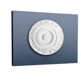 Ceiling Rose Rosette Orac Decor R17 LUXXUS Medallion Centre quality classic leaf decor white 47 cm = 18 inch diameter