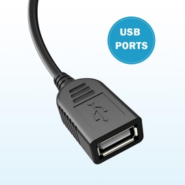 SYGGDERS Rj11 to USB Telephone Line Adapter, Rj11 6p4c Male to USB Female Modem Converter, Used for Telephone Communication, Fax Machines, Modulation and Demodulation Adapters (30cm)