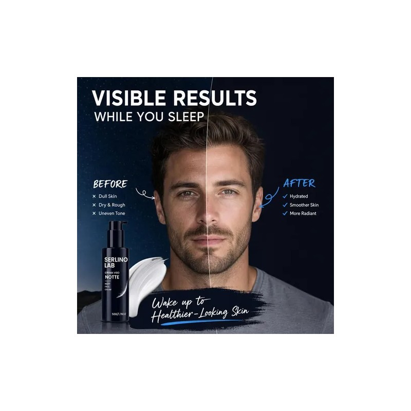 1pcsserlino Lab For Men Crema Facial Noche