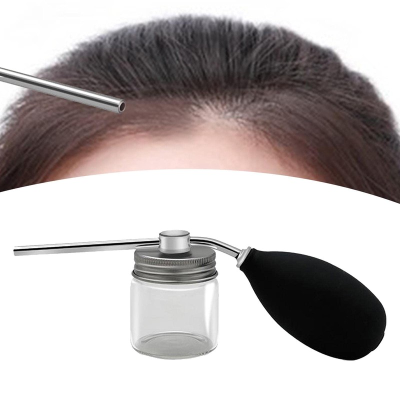 F Fityle Refillable Talc Powder Blower Puffer Barbers Hairdressers Talcum