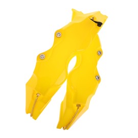Gatuida 1pair Yellow Decorative Brake Caliper Cover and Dustproof Wheel Hub Modification Accessory for Vehicles Easy Installation Material