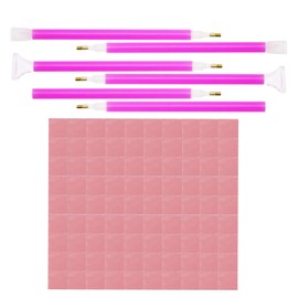 Tupalizy 100PCS 5D Diamond Painting Glue Clay with 6PCS 3 Sizes Diamond Painting Pens Cross Stitch Tool Set Diamond Painting Wax and Sticky Pens Kits Accessories for Diamond Dots Picture DIY Art Craft