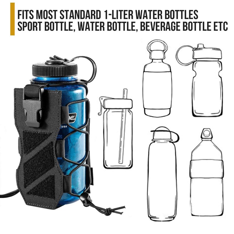 OneTigris Outdoor Water Bottle Holder Molle Field Bottle Bag 32