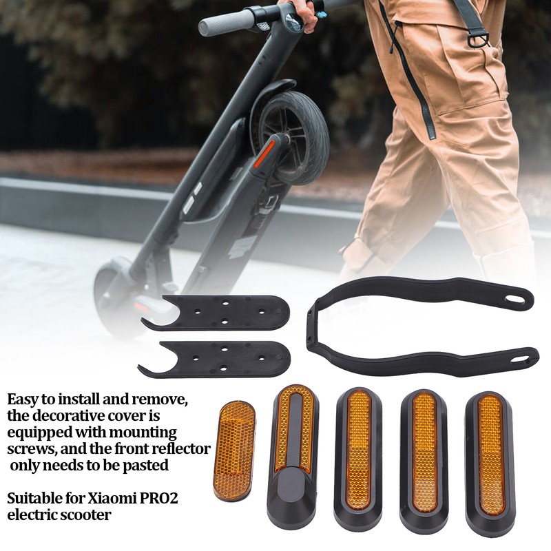 Wheel Reflective Strip Scooter Night Reflector Parts with Screws Bracket