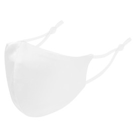 SiL'Amour Natural Silk Mask, 100% Silk, No Chin Type, Spring, Summer, Pollen Protection, Skin-Friendly, Moisturizing, Washable, Wired, Women's, Men's, White