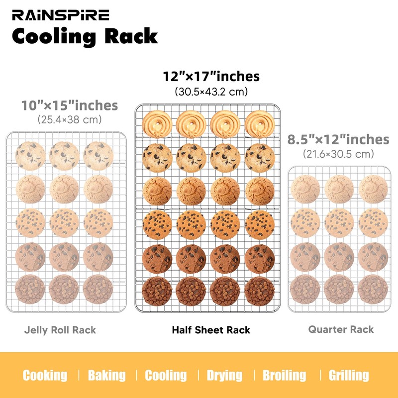 Rainspire Cooling Rack Stainless Steel, Heavy Duty Cooling Racks for