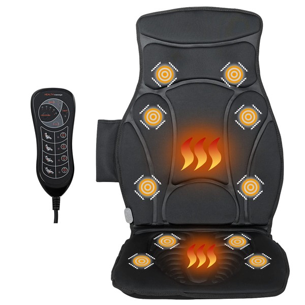 Giantex Massage Chair Pad, Massage Mat with Heat, 10 Vibration