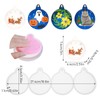 TIESOME 2Pcs 4-Cavity Deep Round Christmas Ornament Resin Molds, Silicone