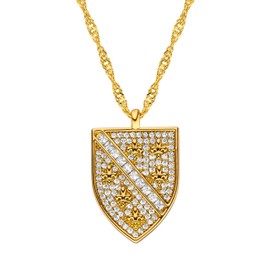 d'origine Bosnia Crest Necklace, Bosnia Flag Chain, Bosnian Chain, Bosnia Jewellery, Bosnian Crest Jewellery for Women, Brass